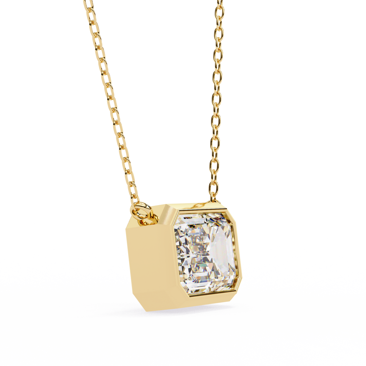 Lilianna Solitaire Emerald Pendant (With Chain)