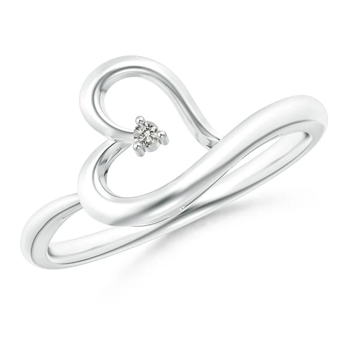 Ribbon Heart Ring