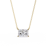 Teresa Solitaire Radiant Pendant (With Chain)