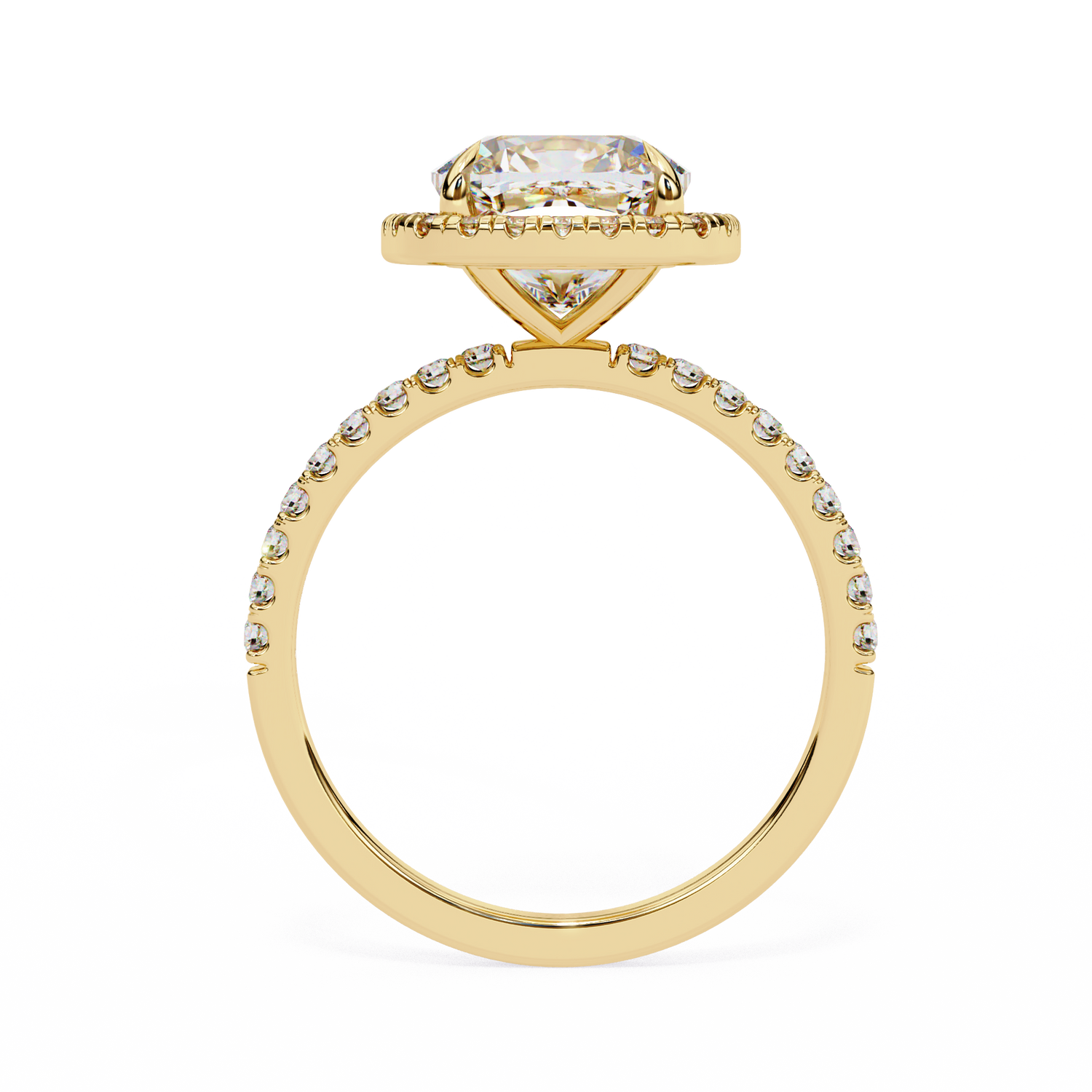 Egypt Cushion Solitaire Ring