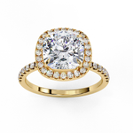 Egypt Cushion Solitaire Ring