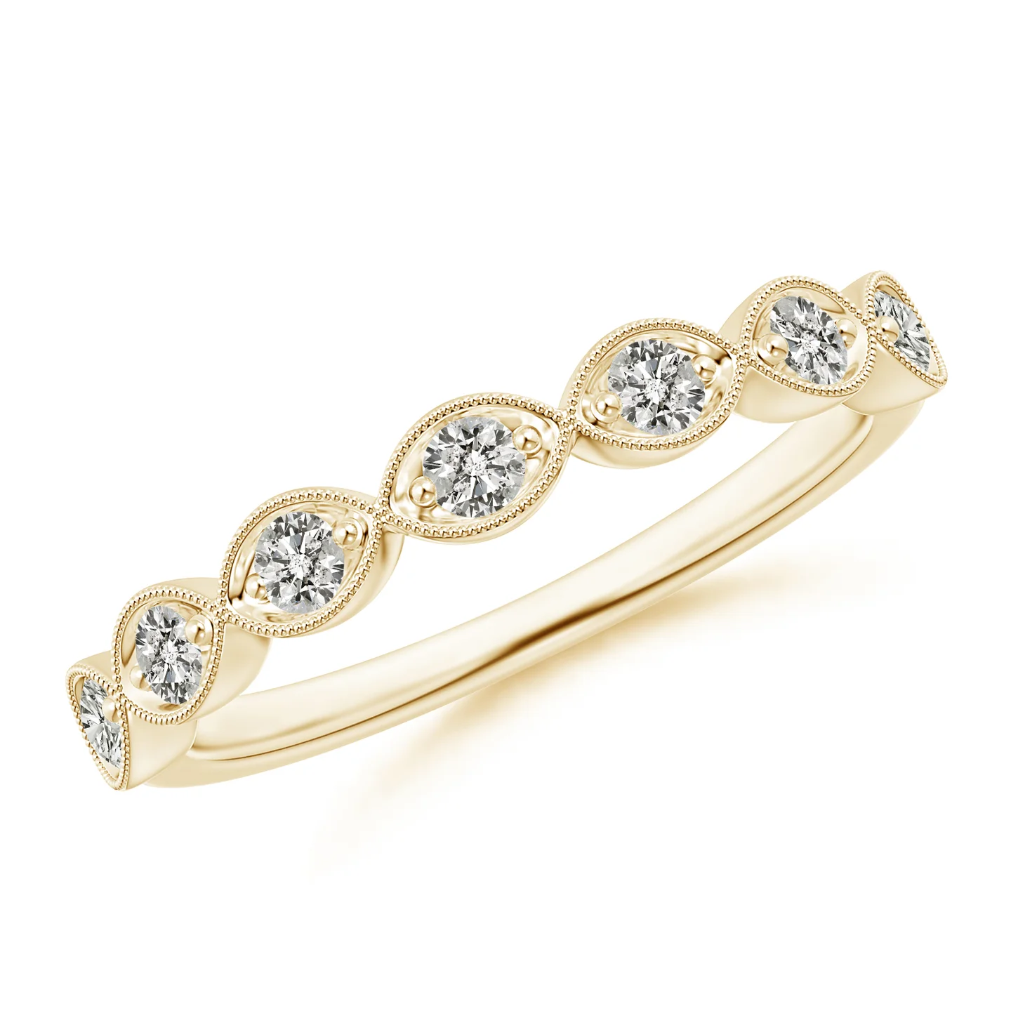 Milgrain Diamond Ring