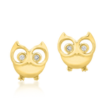 Owl Diamond Kids earrings