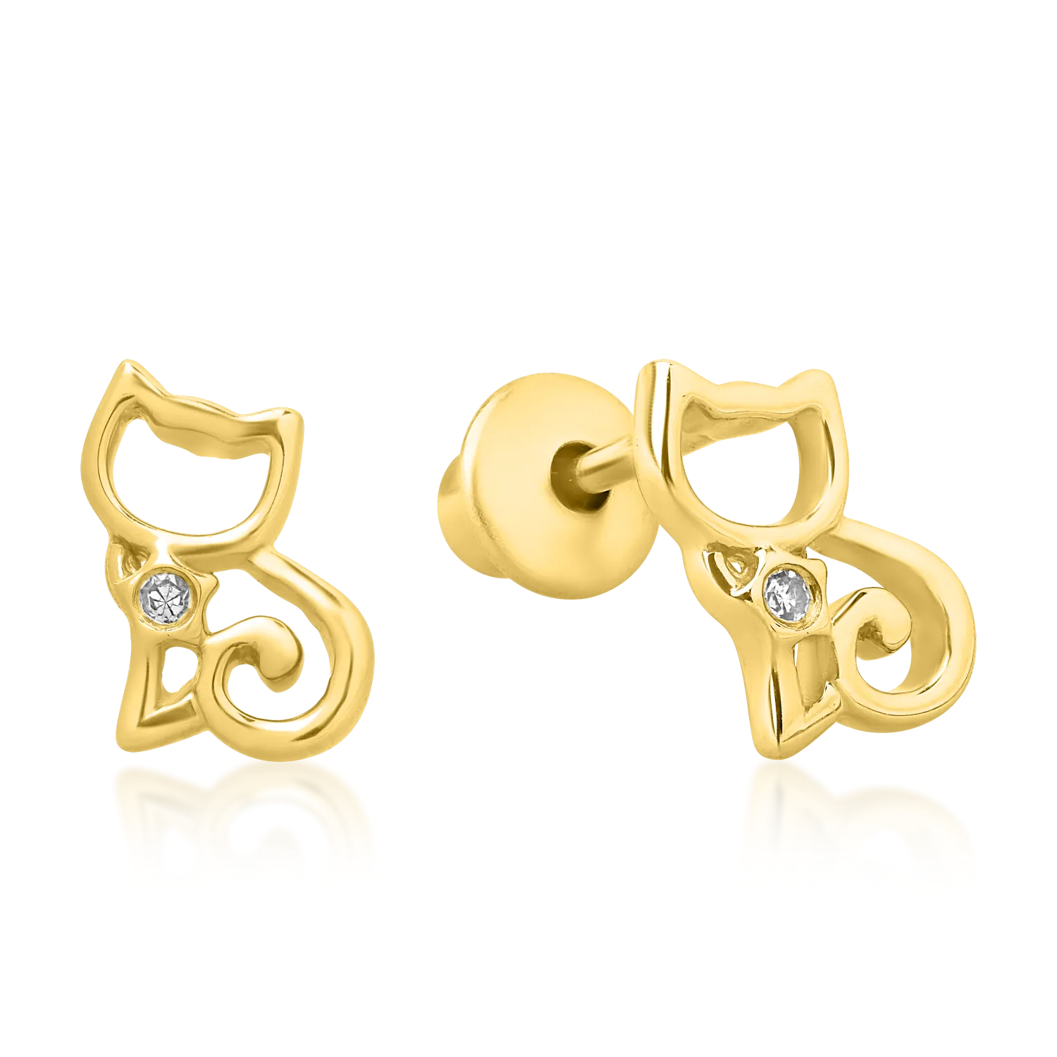 Cat Diamond Kids earrings