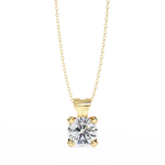 Saniyah Round Solitaire Pendant (Without Chain)