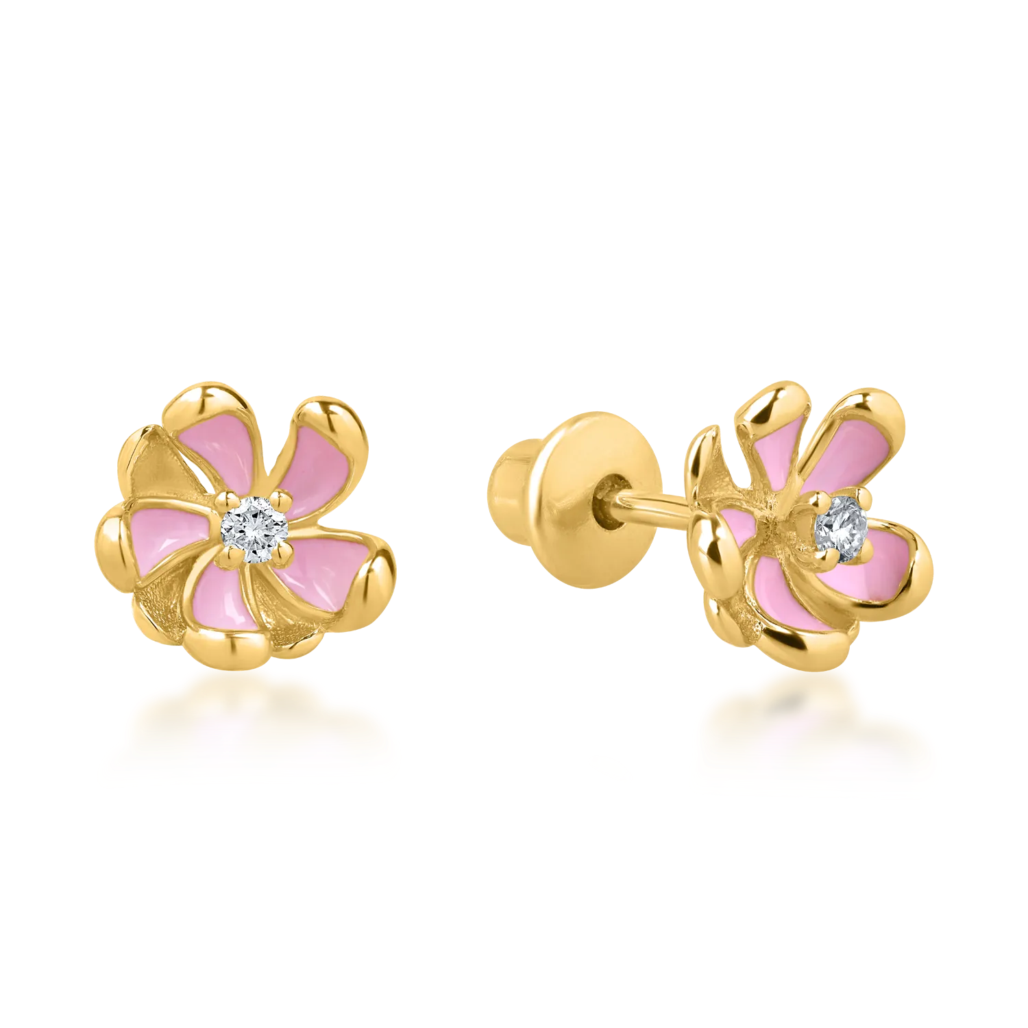 Flower Diamond Kids earrings