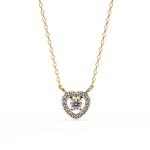 Belen Solitaire Round Pendant (With Chain)