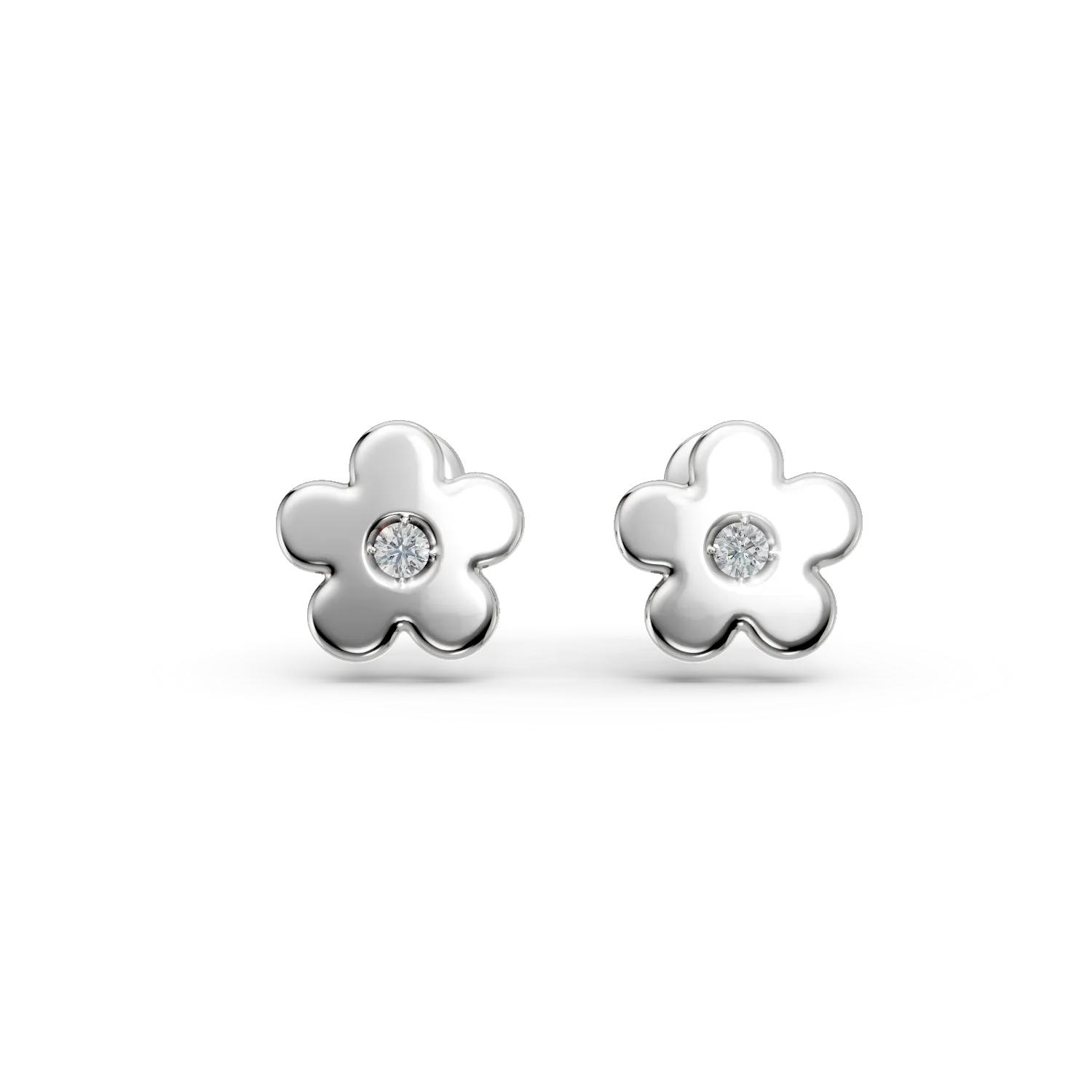 Floral  Diamond Kids earrings