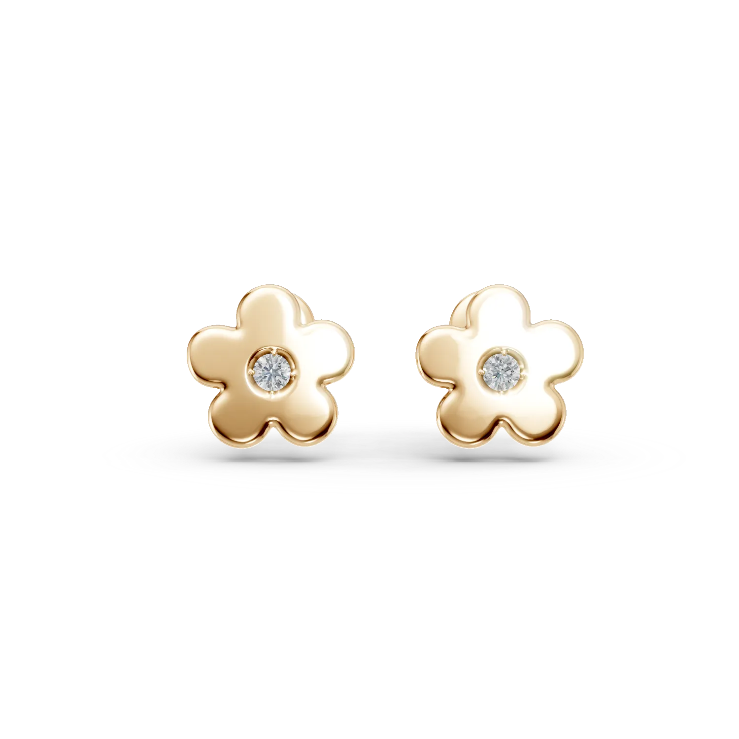 Floral  Diamond Kids earrings