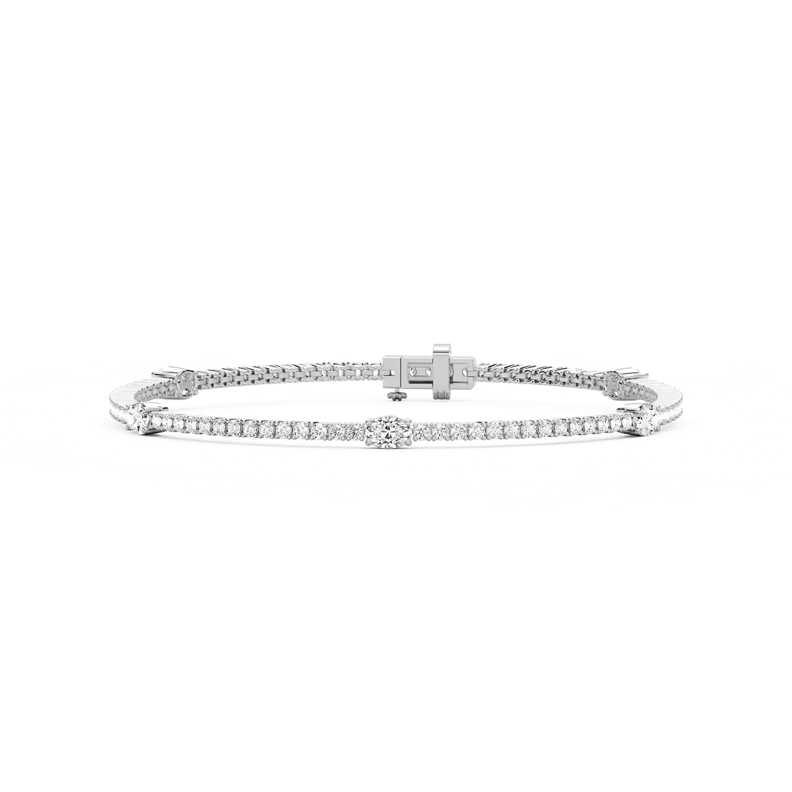 Five Oval Tennis Bracelet