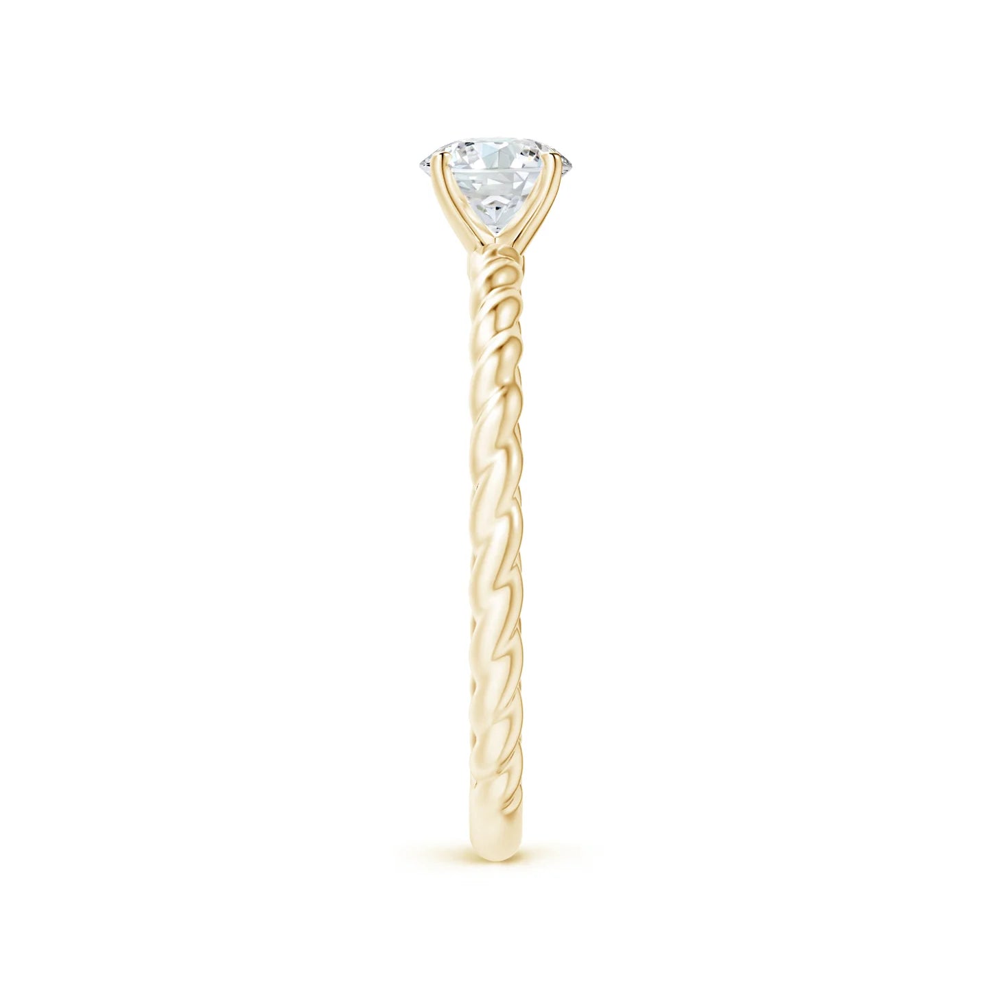 Twisted Solitaire Ring