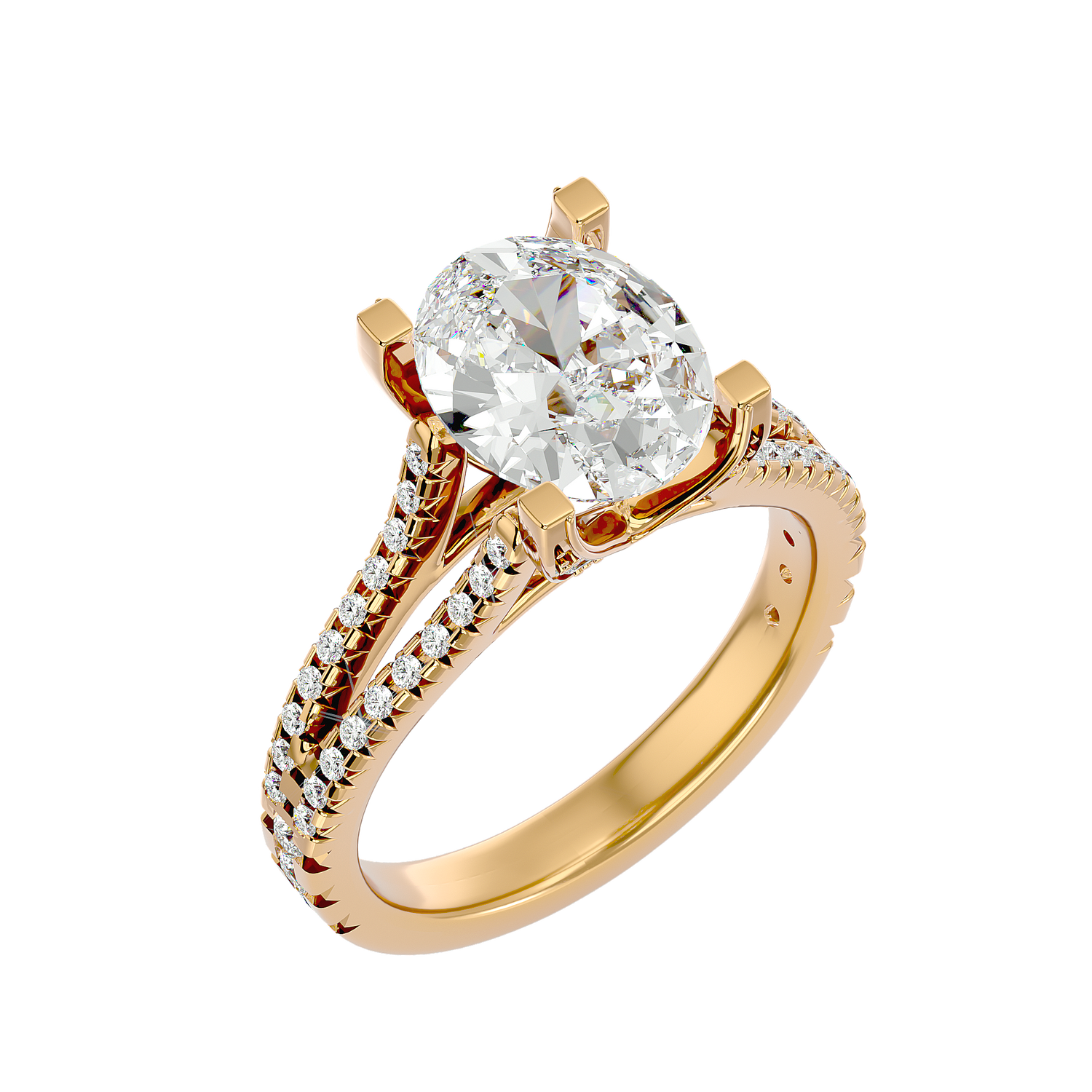 Thalia Solitaire Oval Ring