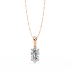 Salma Solitaire Marquise Pendant (Without Chain)