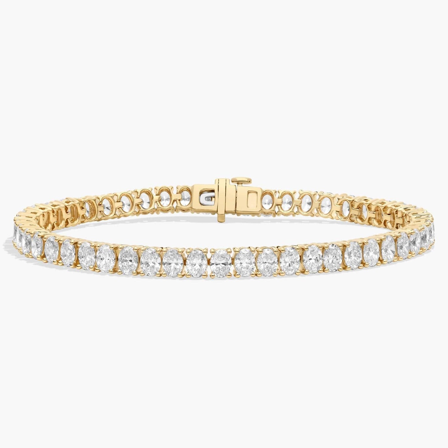 Oval Diamond Tennis Bracelet