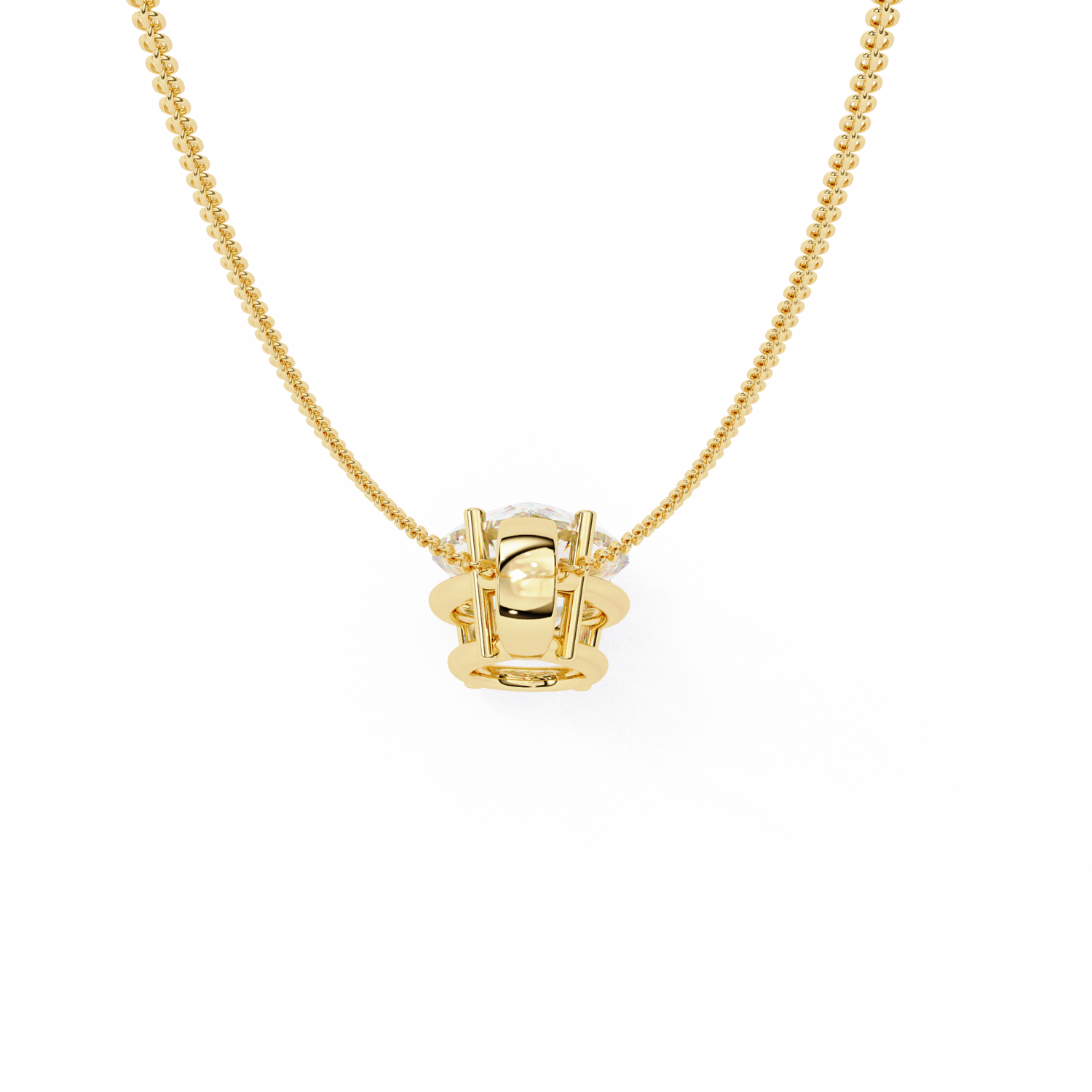Averi Solitaire Pear Pendant (Without Chain)