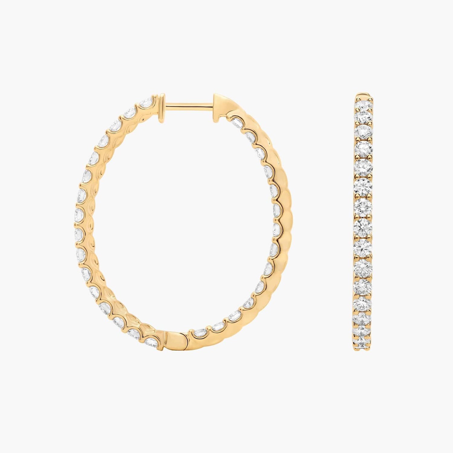 Zavian Diamond Hoops
