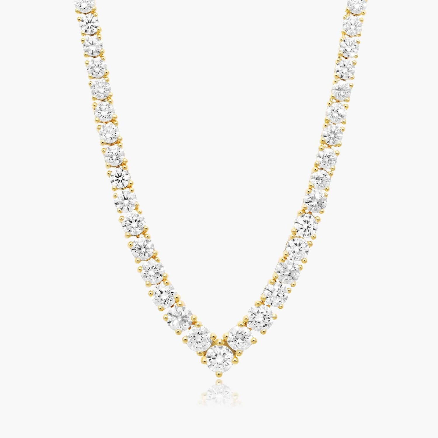 Chevron Diamond Necklace