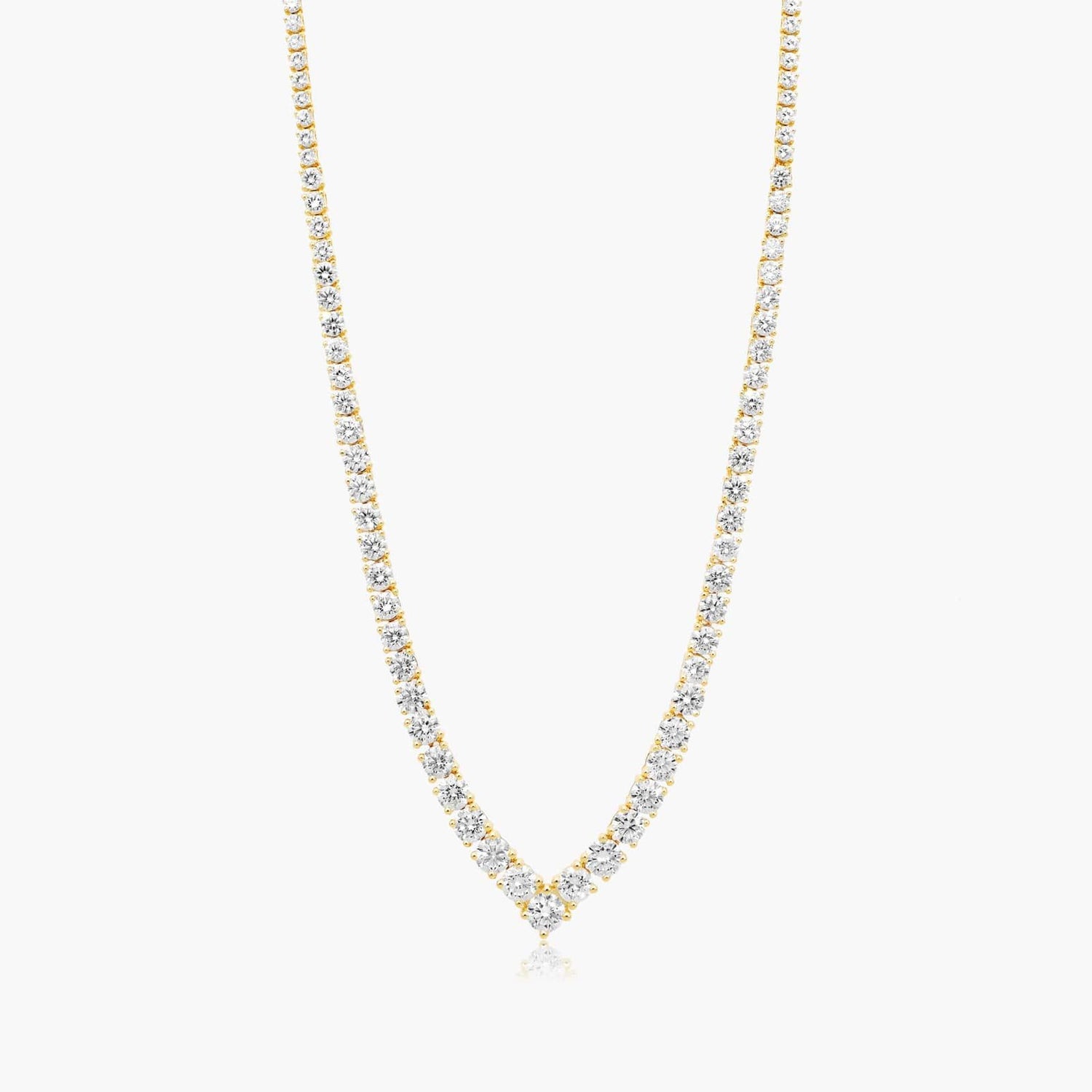 Chevron Diamond Necklace