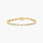 Multi Shaped Diamond Tennis Bracelet