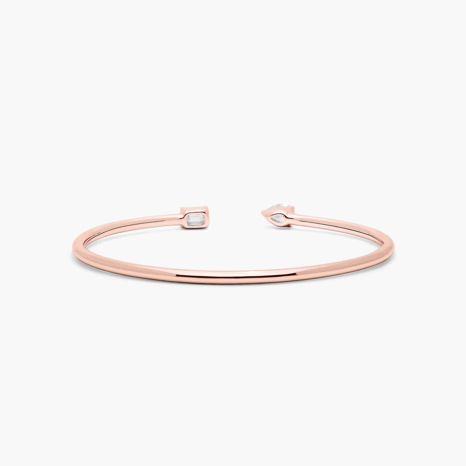 Emerald & Pear Cuff Bracelet