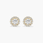 Esmeralda Solitaire Studs