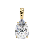 Averi Solitaire Pear Pendant (Without Chain)