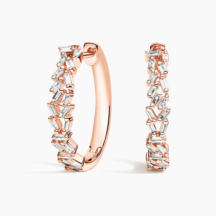 Melrose Diamond Hoops