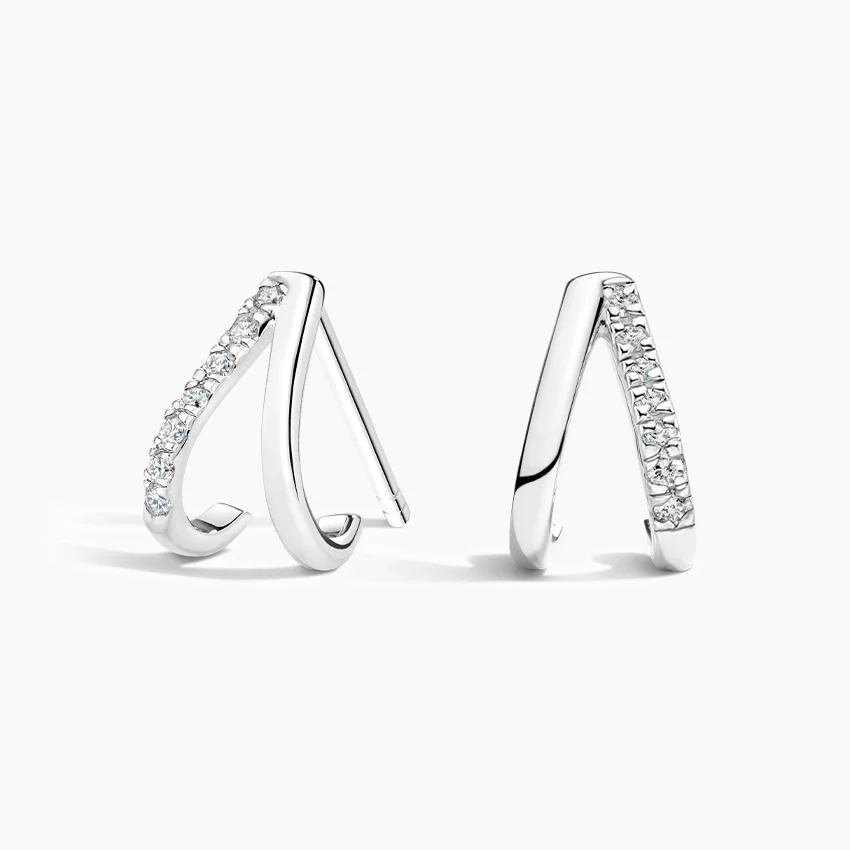 Aura Diamond Hoops