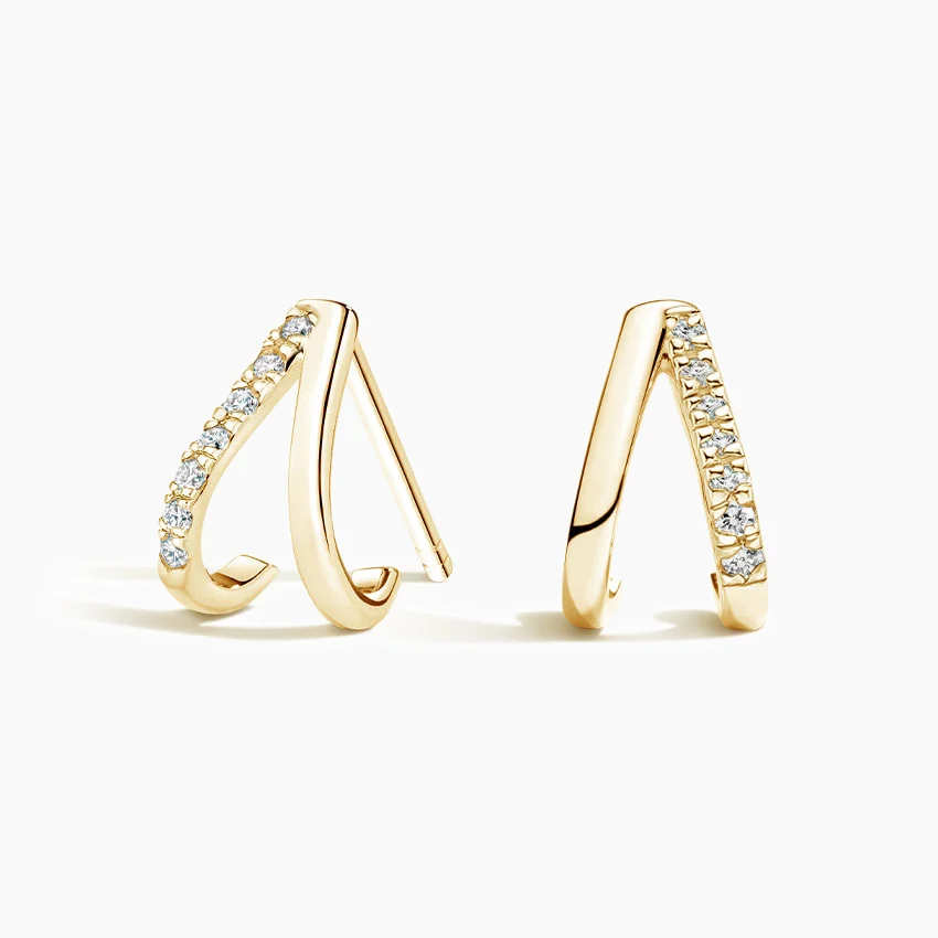 Aura Diamond Hoops
