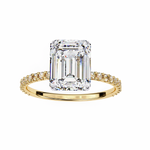 Azariah Emerald Solitaire Ring