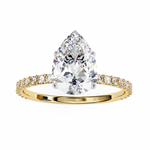 Milena Pear Solitaire Ring