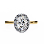 Raina Oval Solitaire Ring