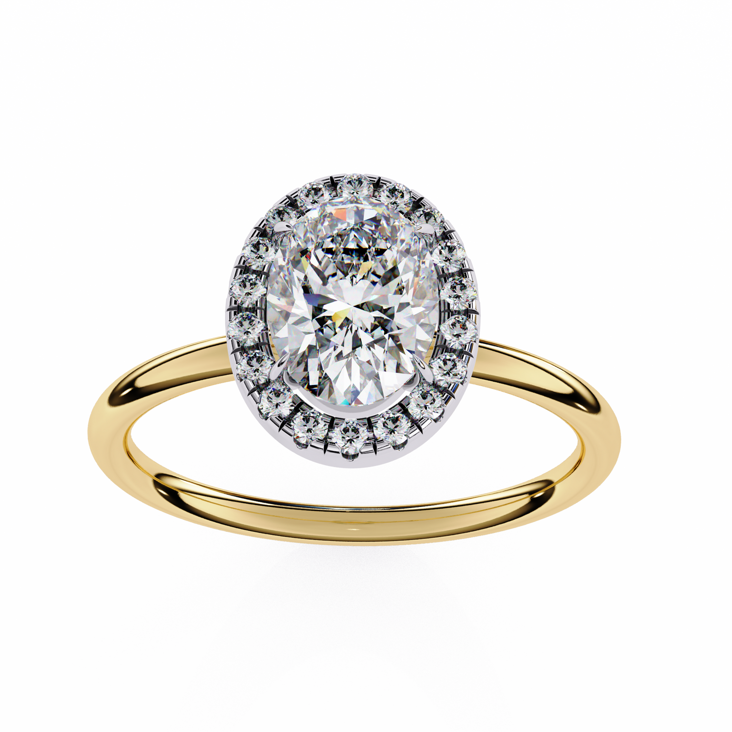 Raina Oval Solitaire Ring