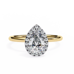 Meilani Pear Solitaire Ring