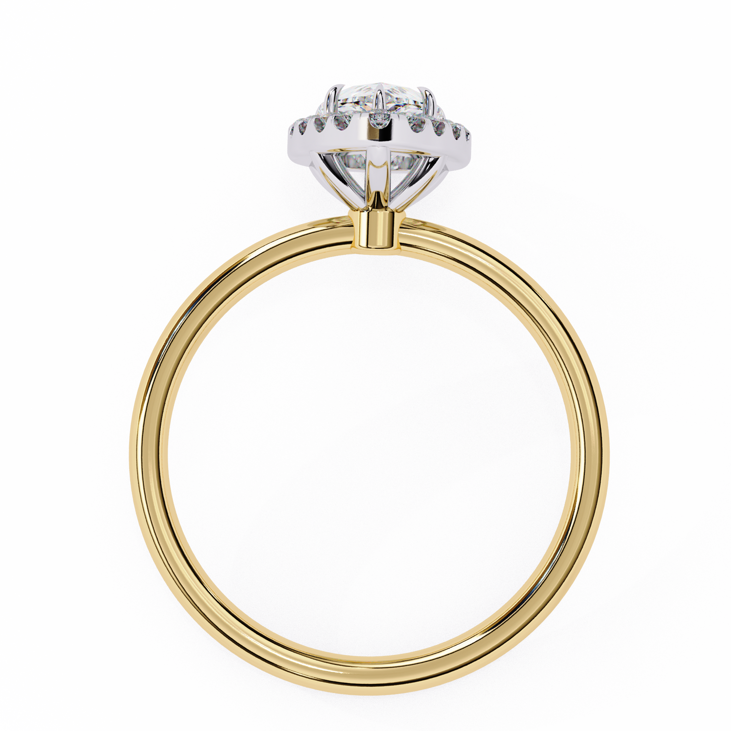 Meilani Pear Solitaire Ring