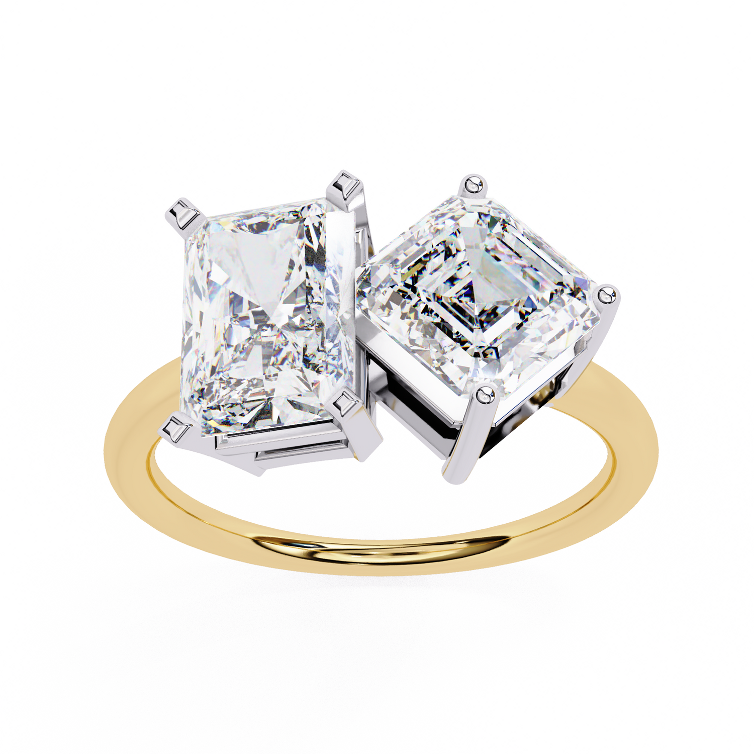 Etta Diamond toi-et-moi Ring