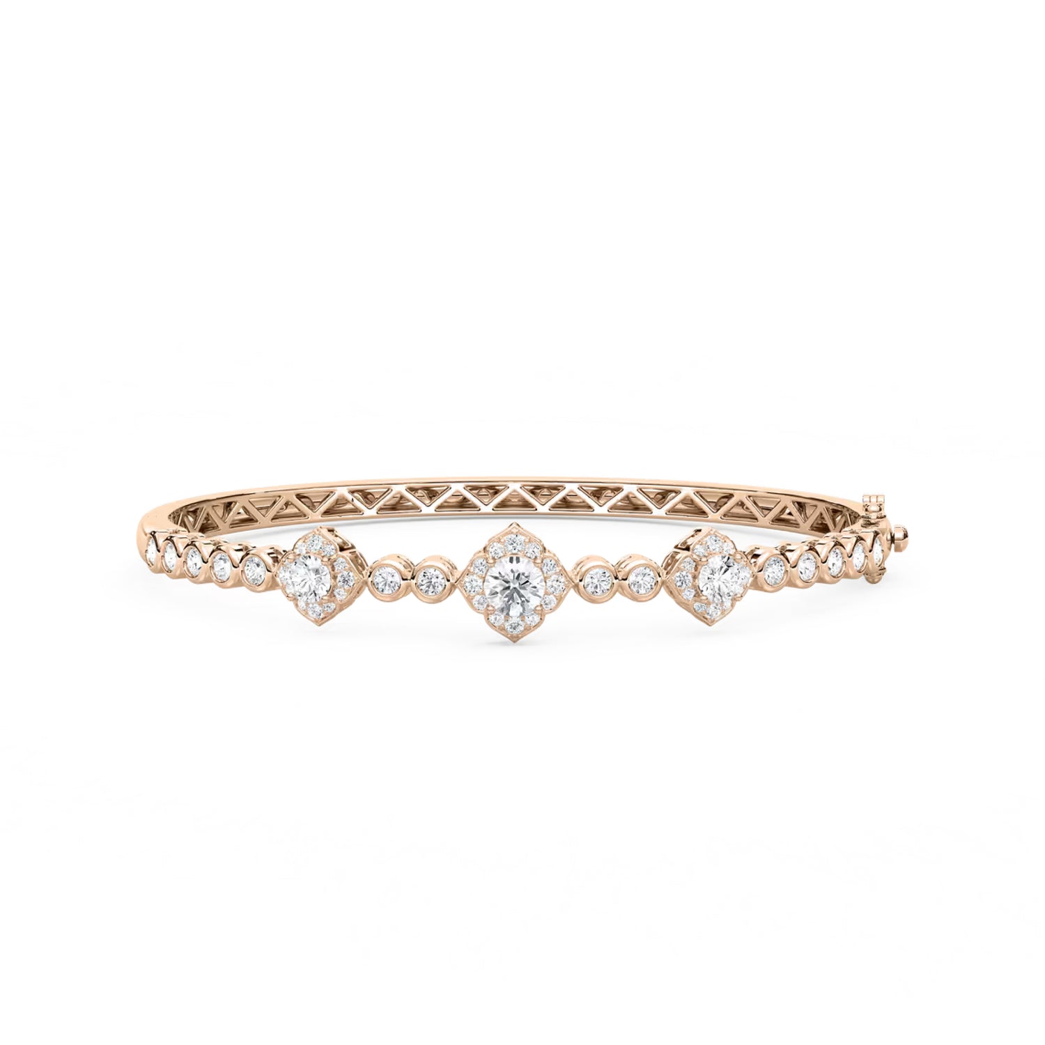 Round Victorian  Diamond Bangle