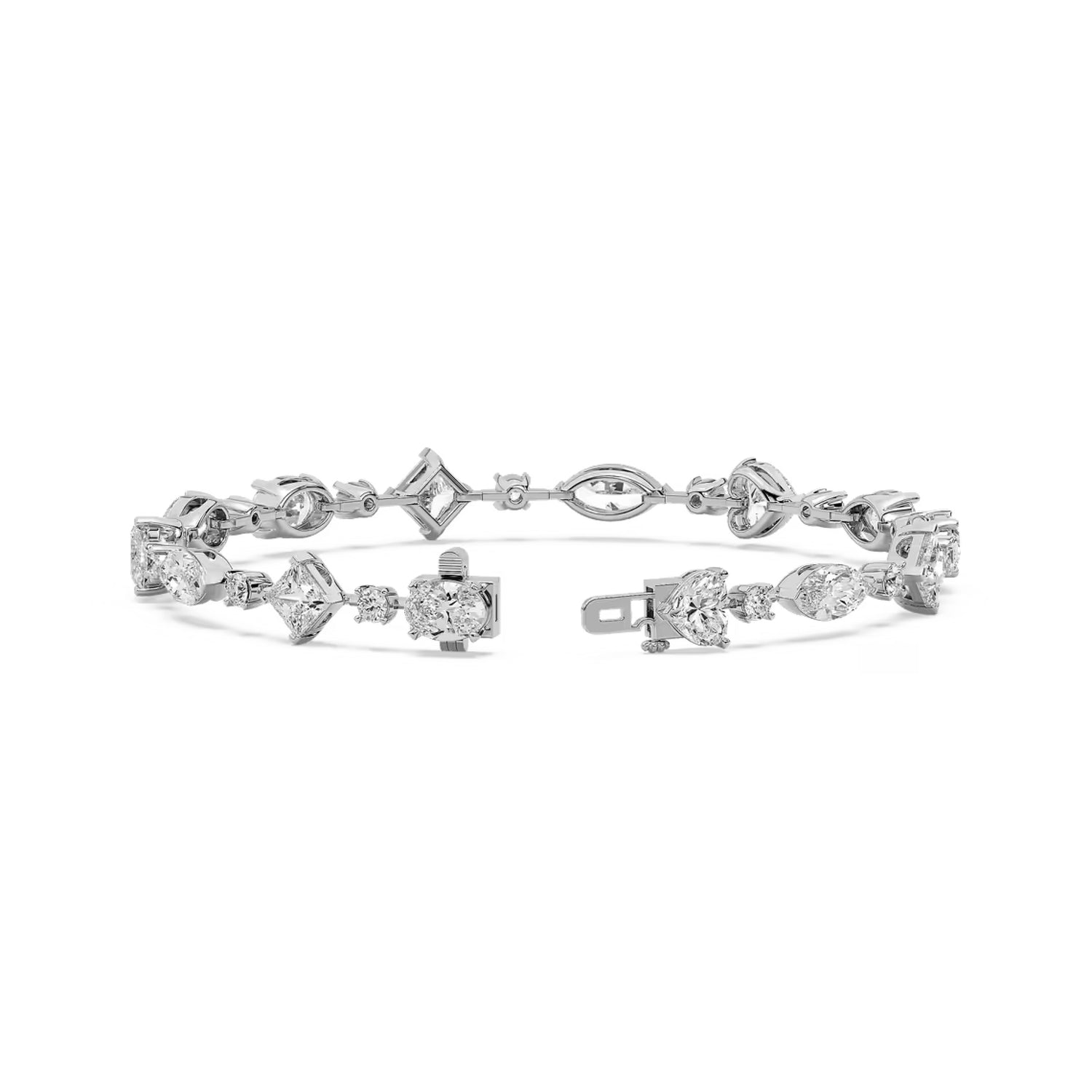 Fancy Multi Shaped  Diamond Bracelet