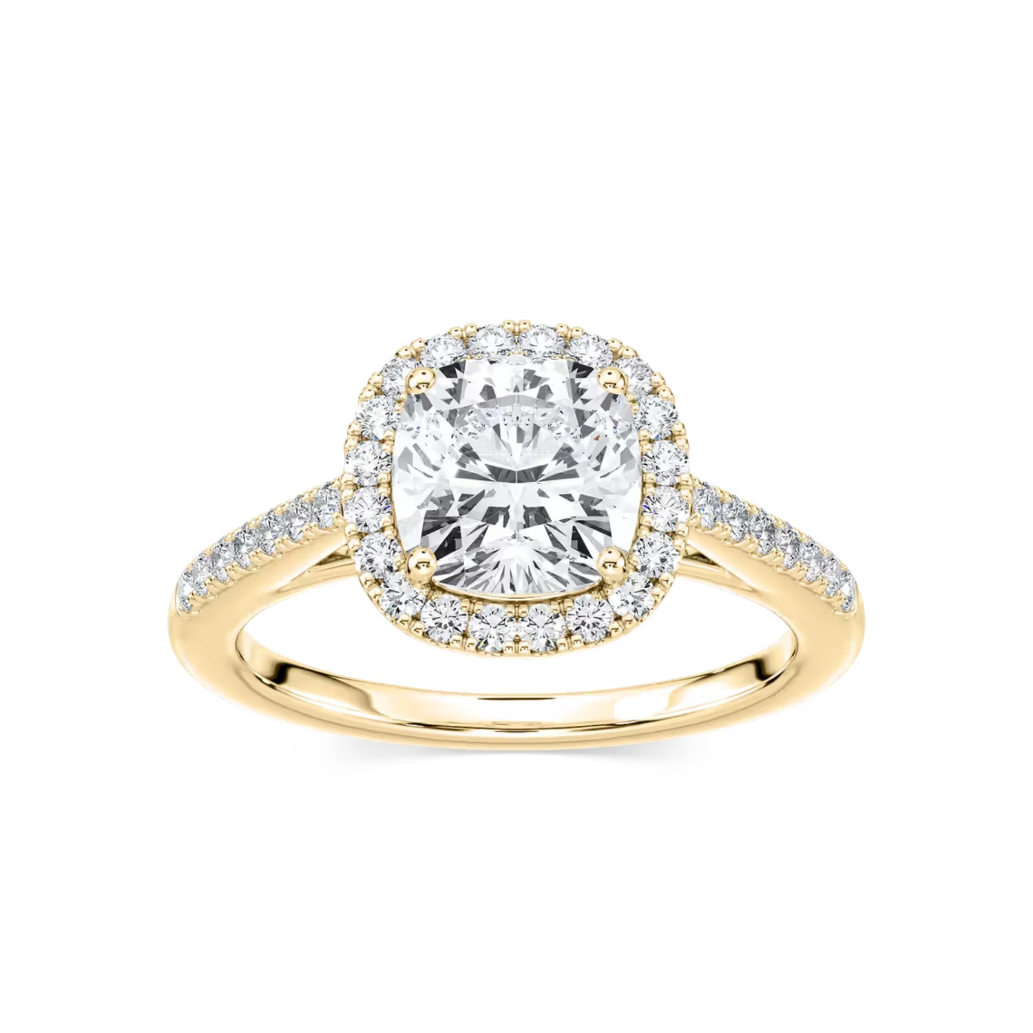 Classic Cushion Halo ring