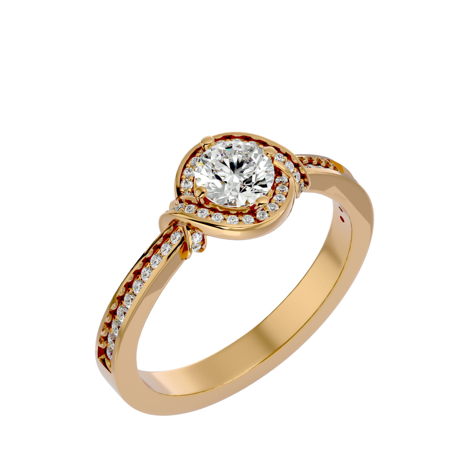 Amia Round Solitaire Ring