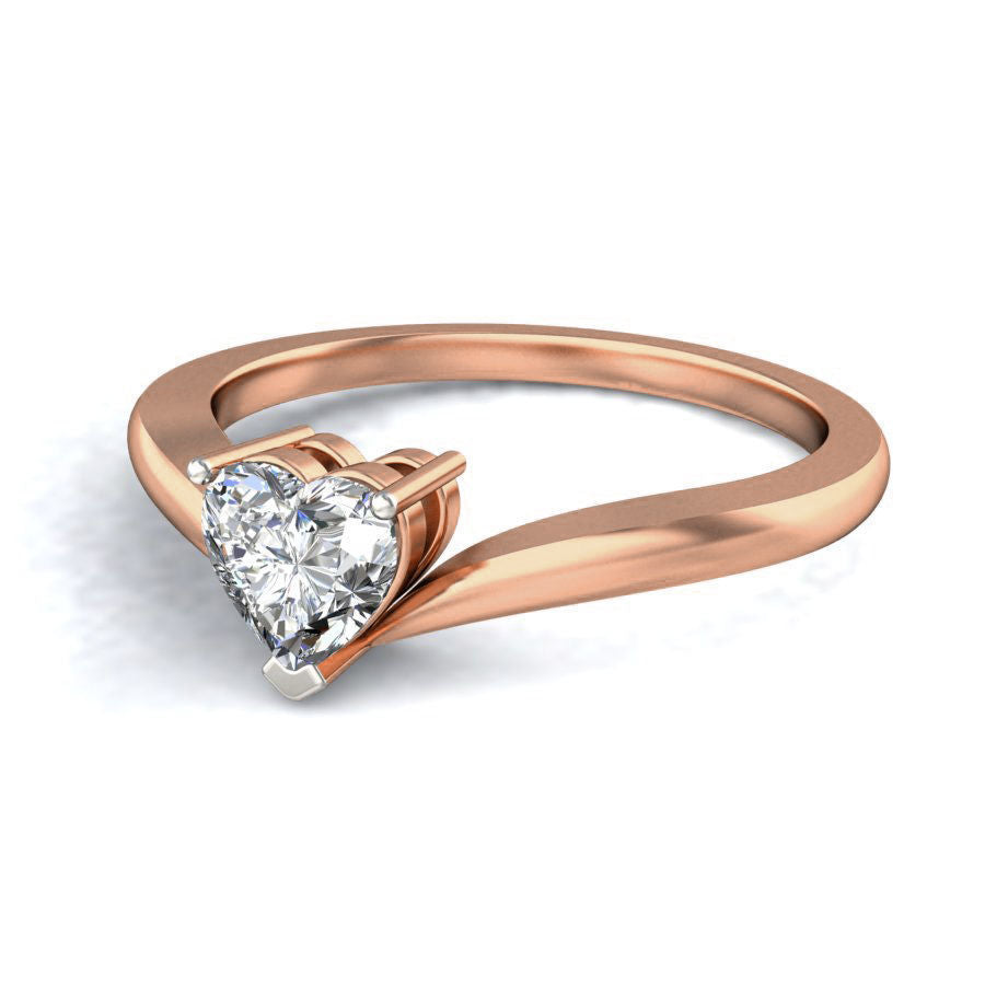 Tinsley Solitaire Heart Ring