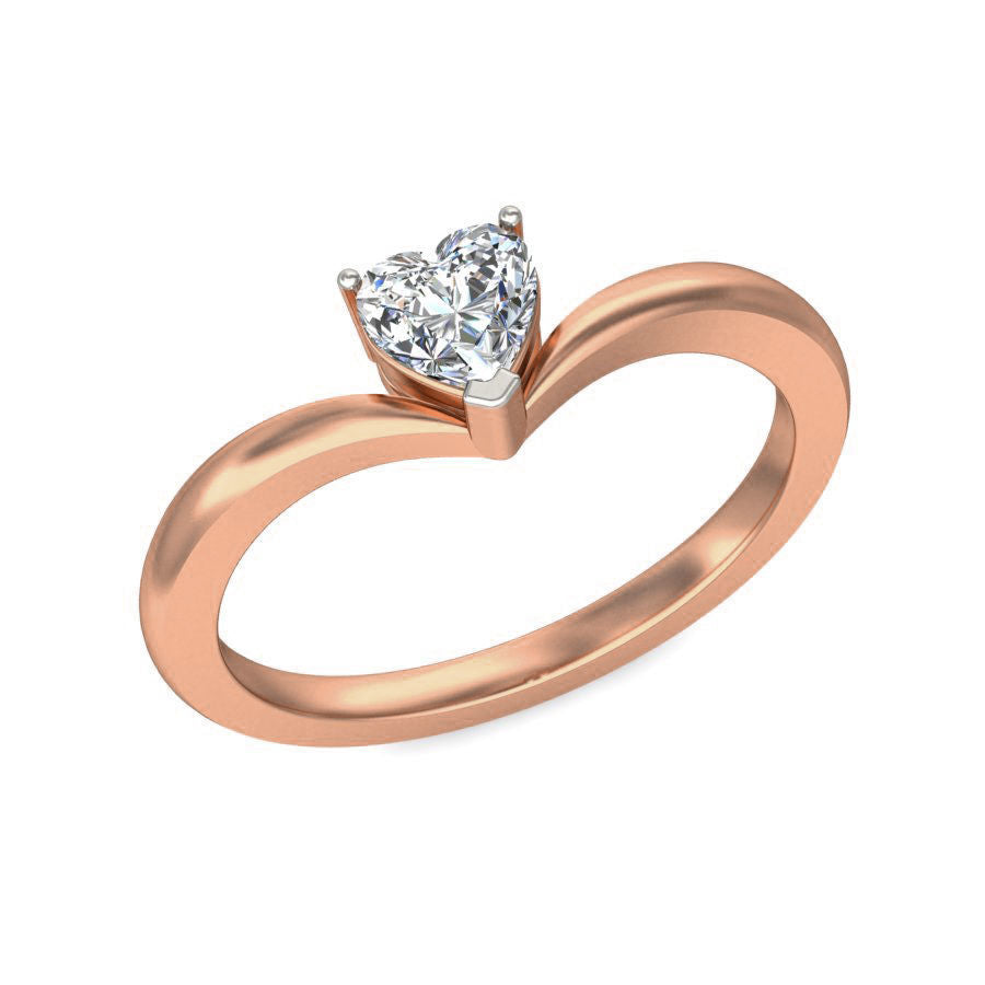 Tinsley Solitaire Heart Ring