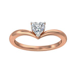 Tinsley Solitaire Heart Ring