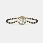 Om Diamond Mangalsutra Bracelet
