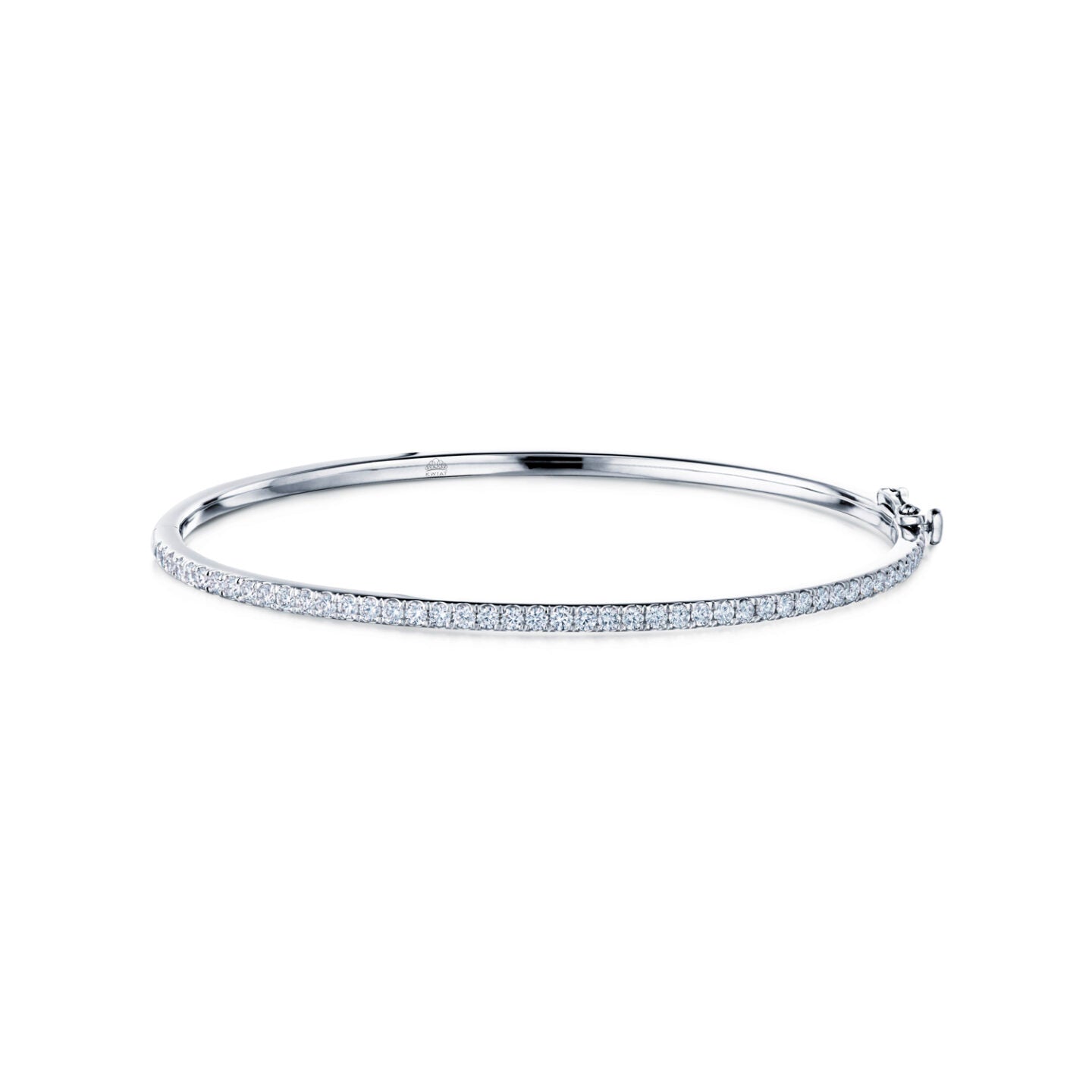 Round Stackable Diamond Bangle