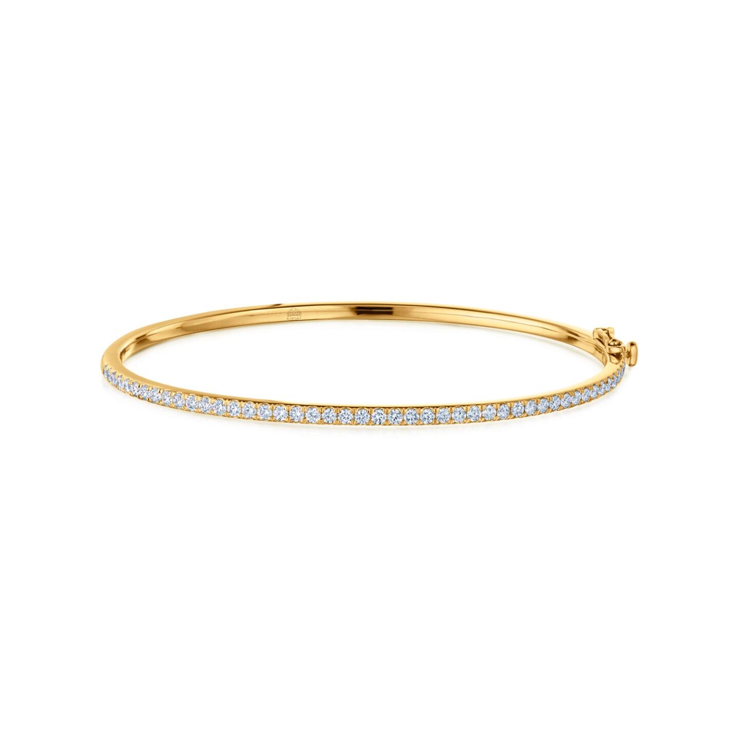 Round Stackable Diamond Bangle