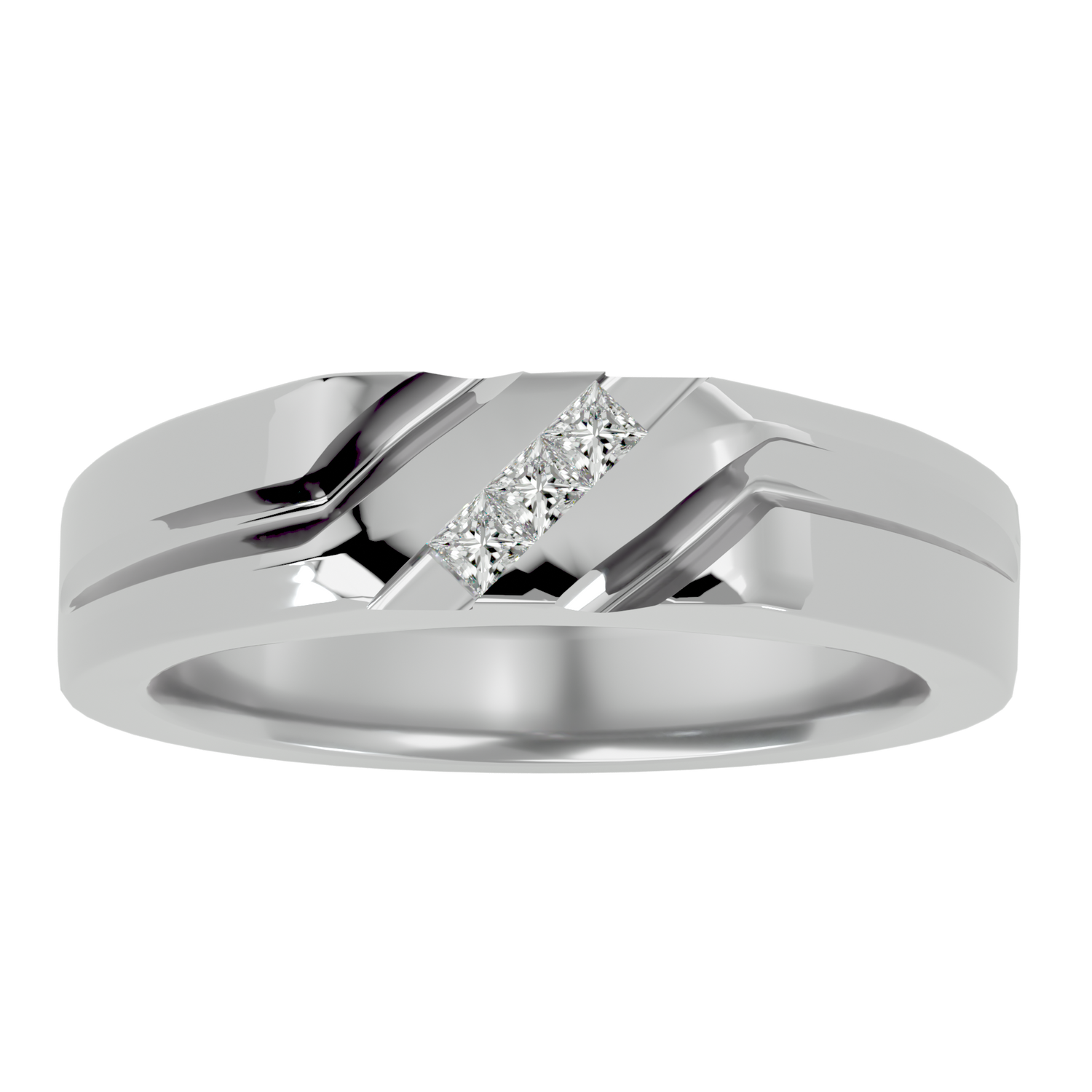 Sage Mens Studded Ring
