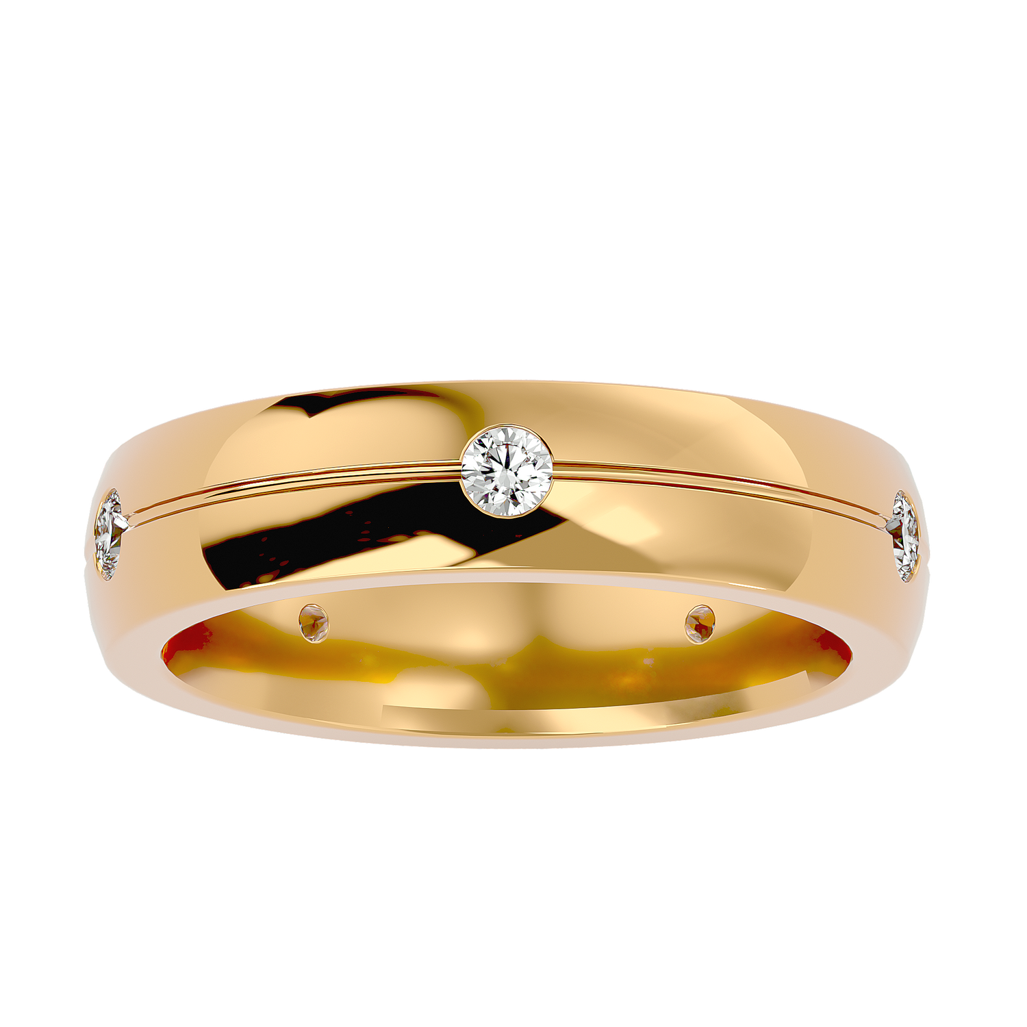 Lena Mens Studded Ring