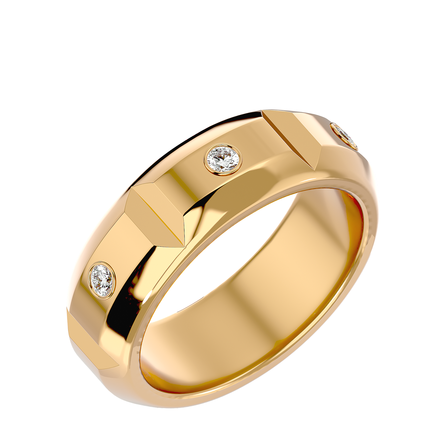 Gabrielle Mens Studded Ring