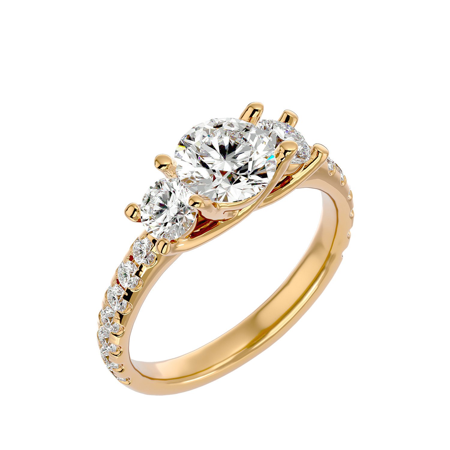 Jaylee Three Stone  Ring